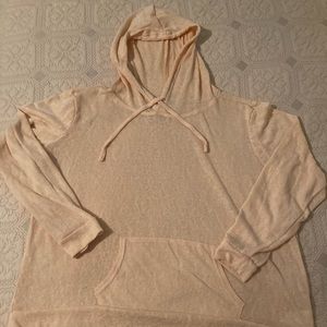 Lightweight Peach Sweatshirt, Size Large